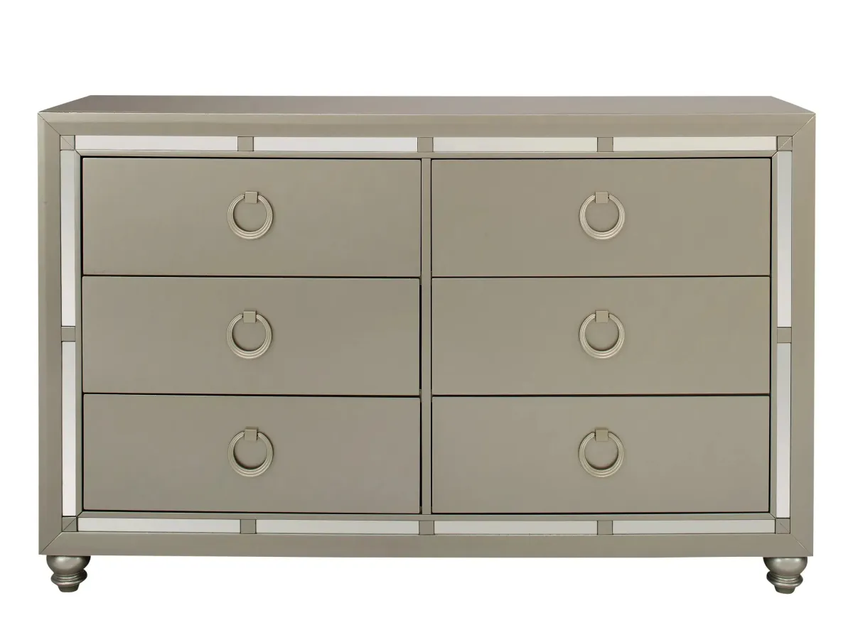 Lana Dresser in Silver by Global Furniture Furniture USA