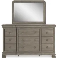 Lexorne Dresser and Mirror in Gray by Ashley Furniture
