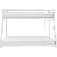 Winfield Twin Over Full Metal Bunk Bed in White by Homelegance