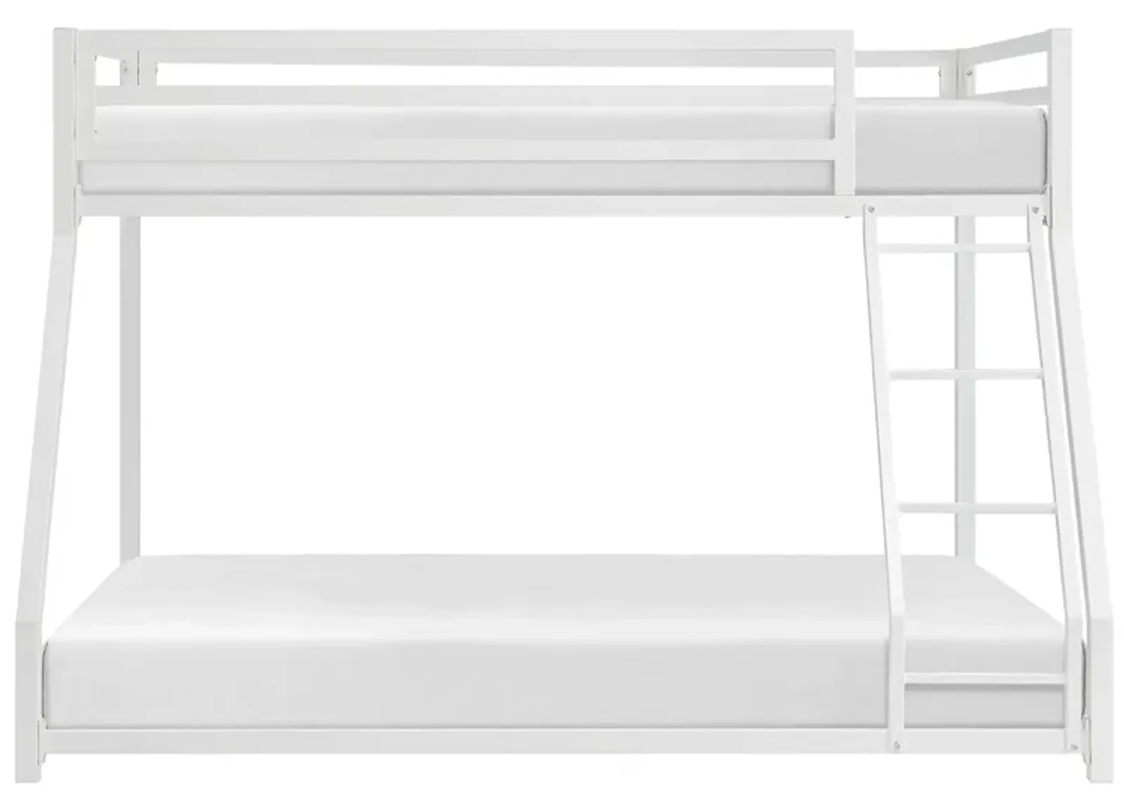 Winfield Twin Over Full Metal Bunk Bed in White by Homelegance