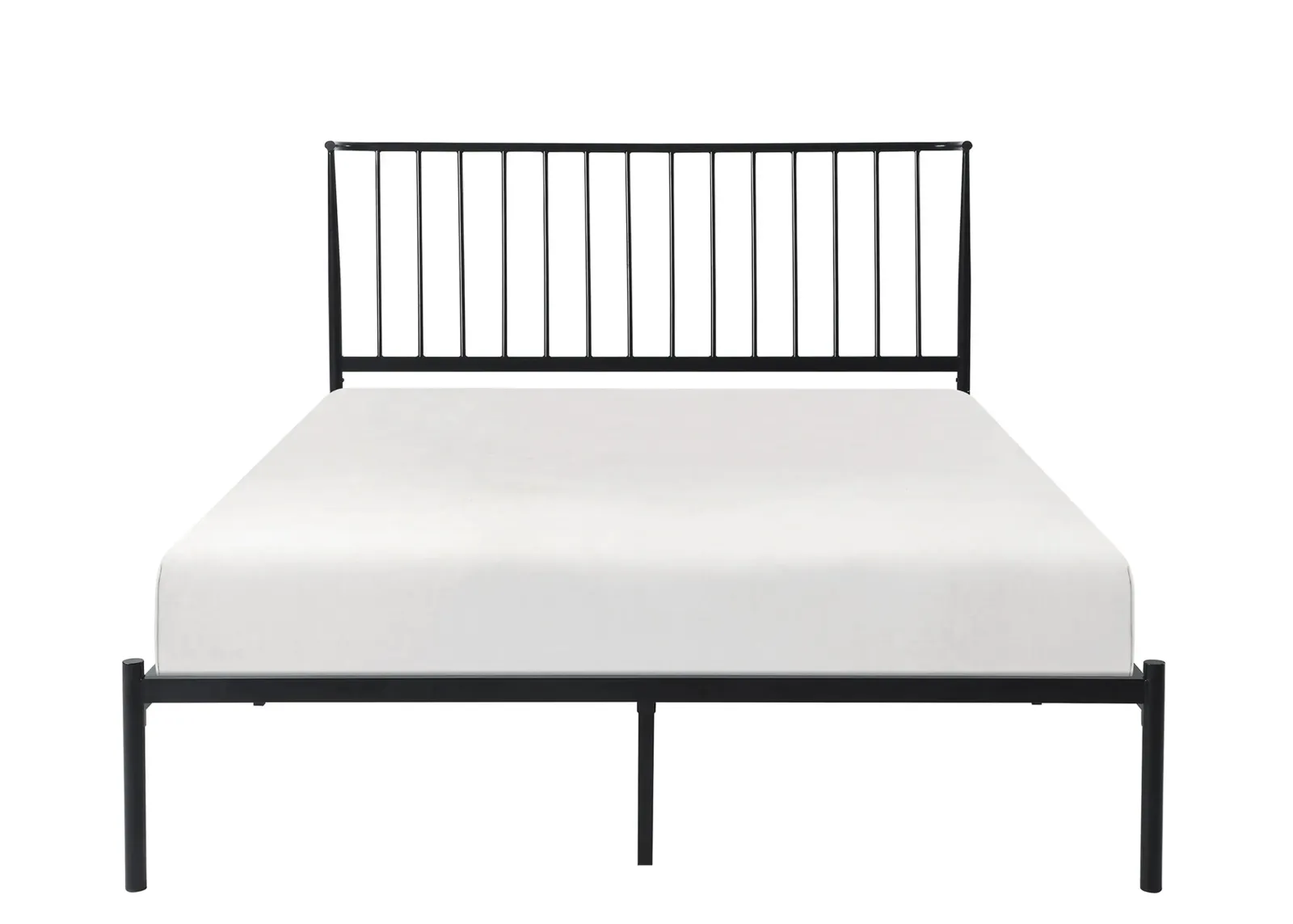 Fawn Full Metal Platform Bed in Black by Homelegance