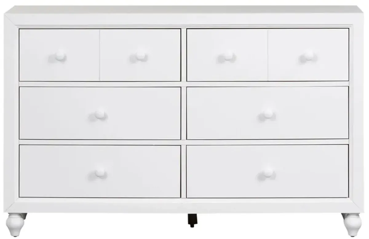 Cottage View 6-drawer Dresser in White by Liberty Furniture