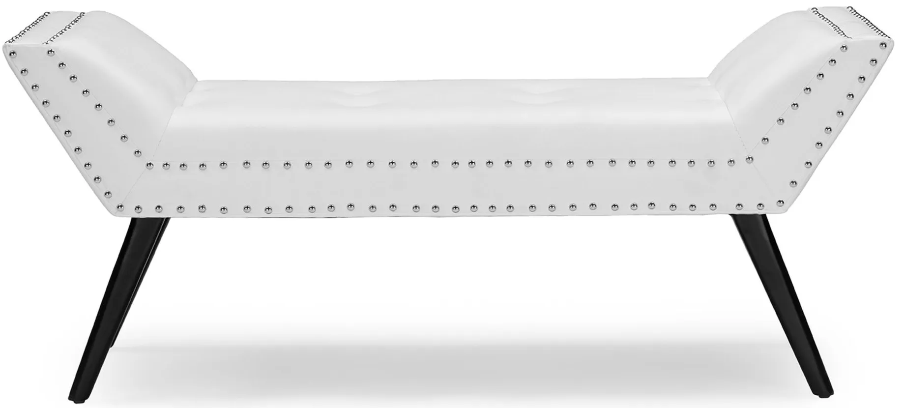 Tamblin Ottoman Seating Bench in White by Wholesale Interiors