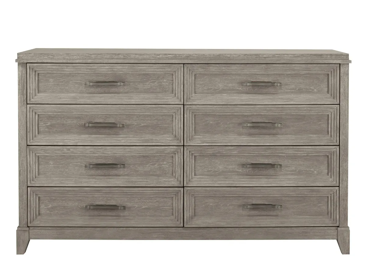 Montara Bedroom Dresser in Washed Taupe Silver Champagne by Liberty Furniture