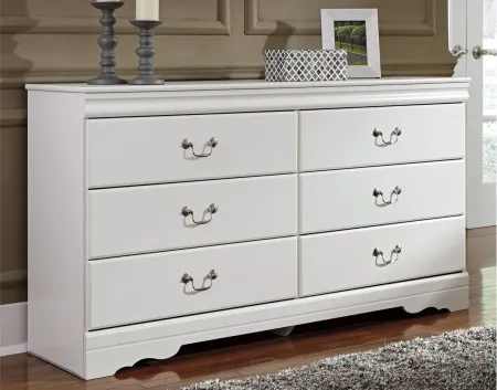 Anarasia Dresser in White by Ashley Furniture