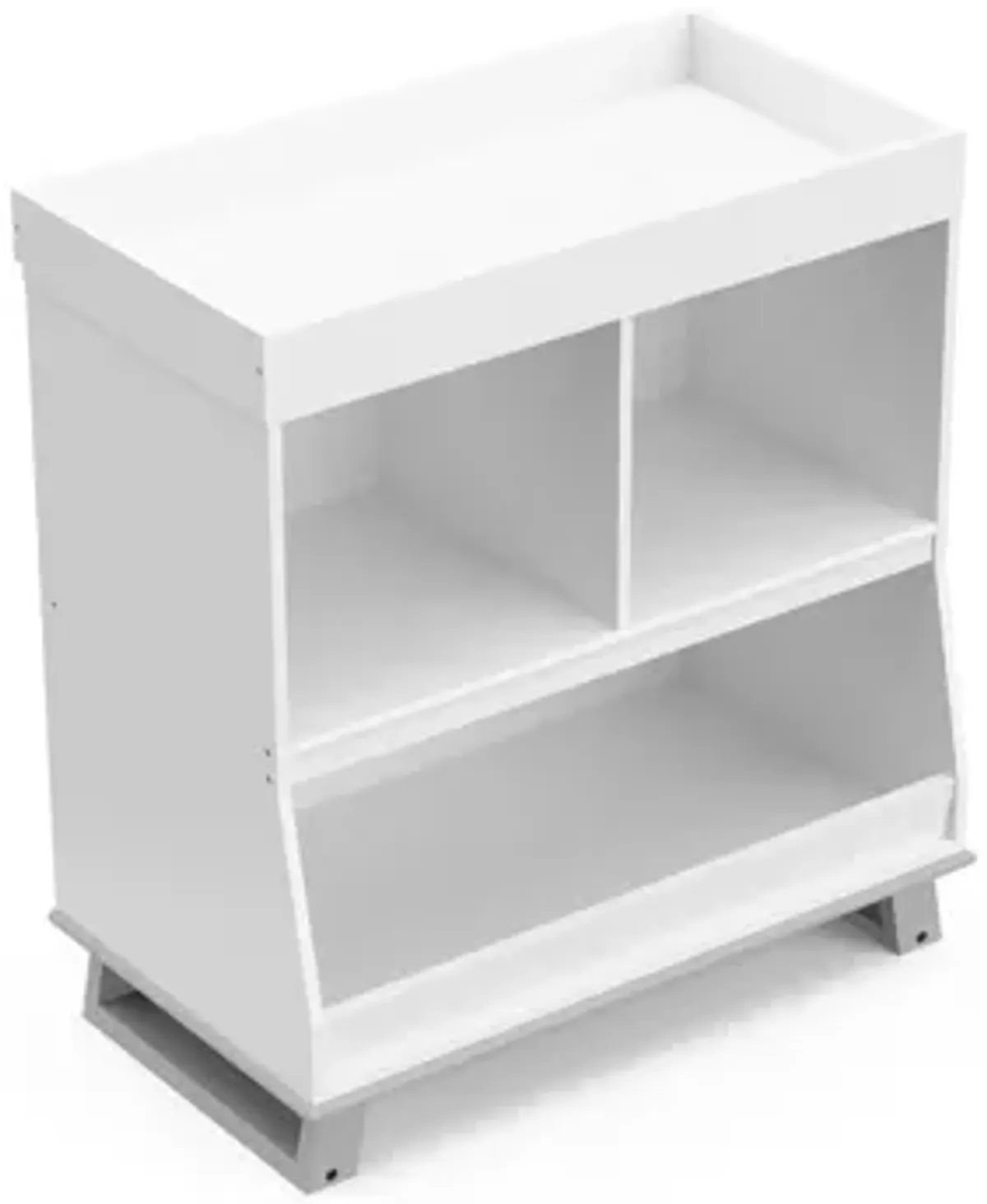 Storkcraft Modern Changing Table with Storage and Removable Topper