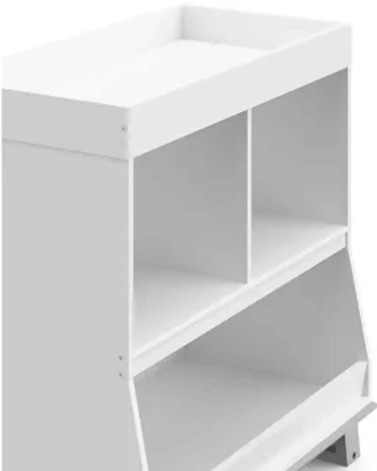 Storkcraft Modern Changing Table with Storage and Removable Topper