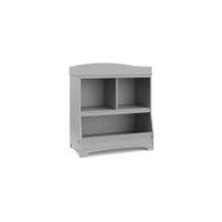 Graco Benton Changing Table with Storage and Removable Topper in Pebble Gray by Bellanest