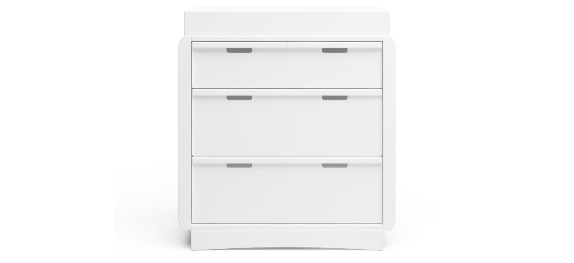 Storkcraft Skye 3 Drawer Chest with Removable Changing Topper in White by Bellanest