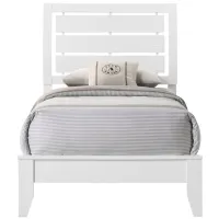 Evan Twin Bed in White by Crown Mark