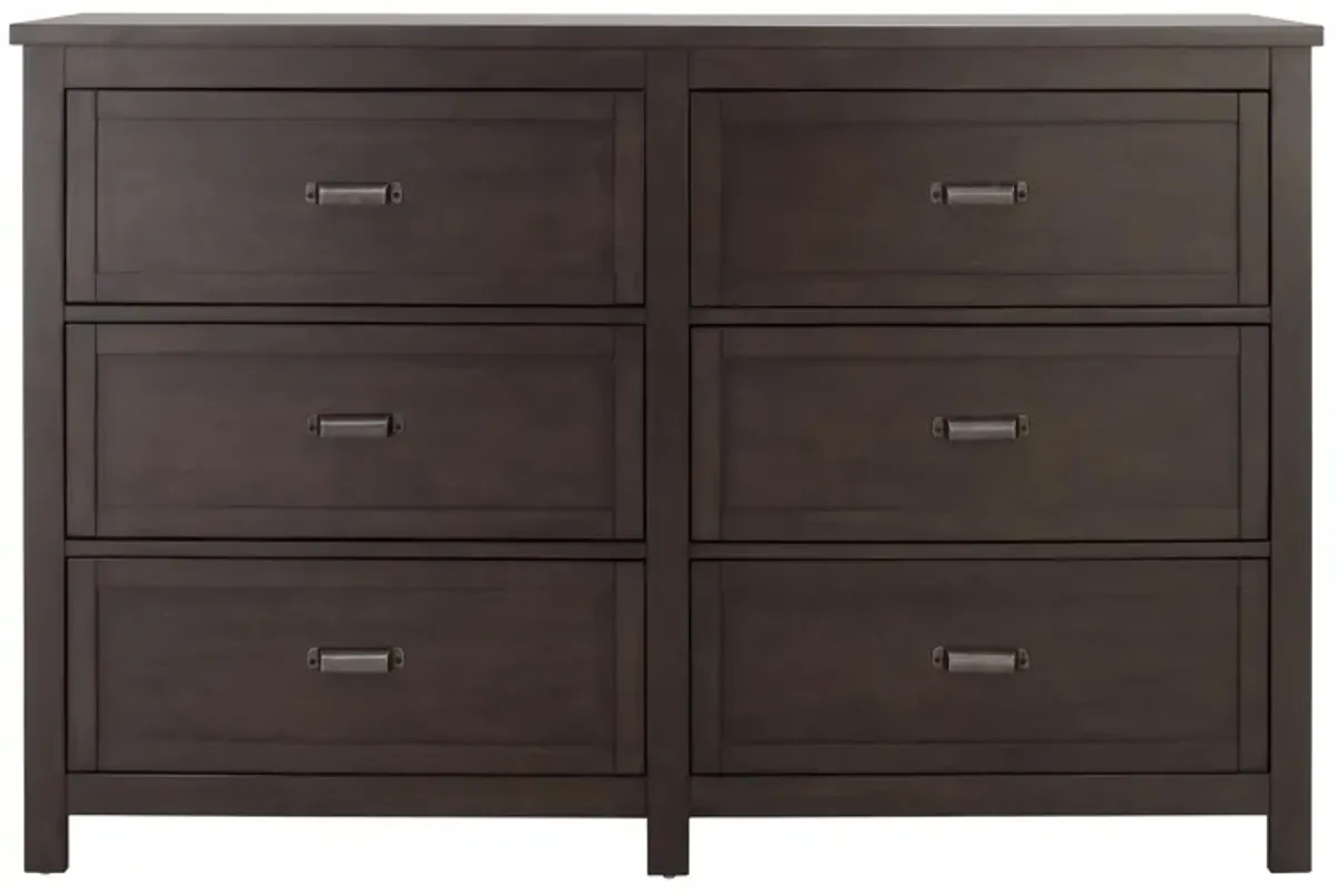 Union City Bedroom Dresser in Charcoal / Grey Wash by Bellanest