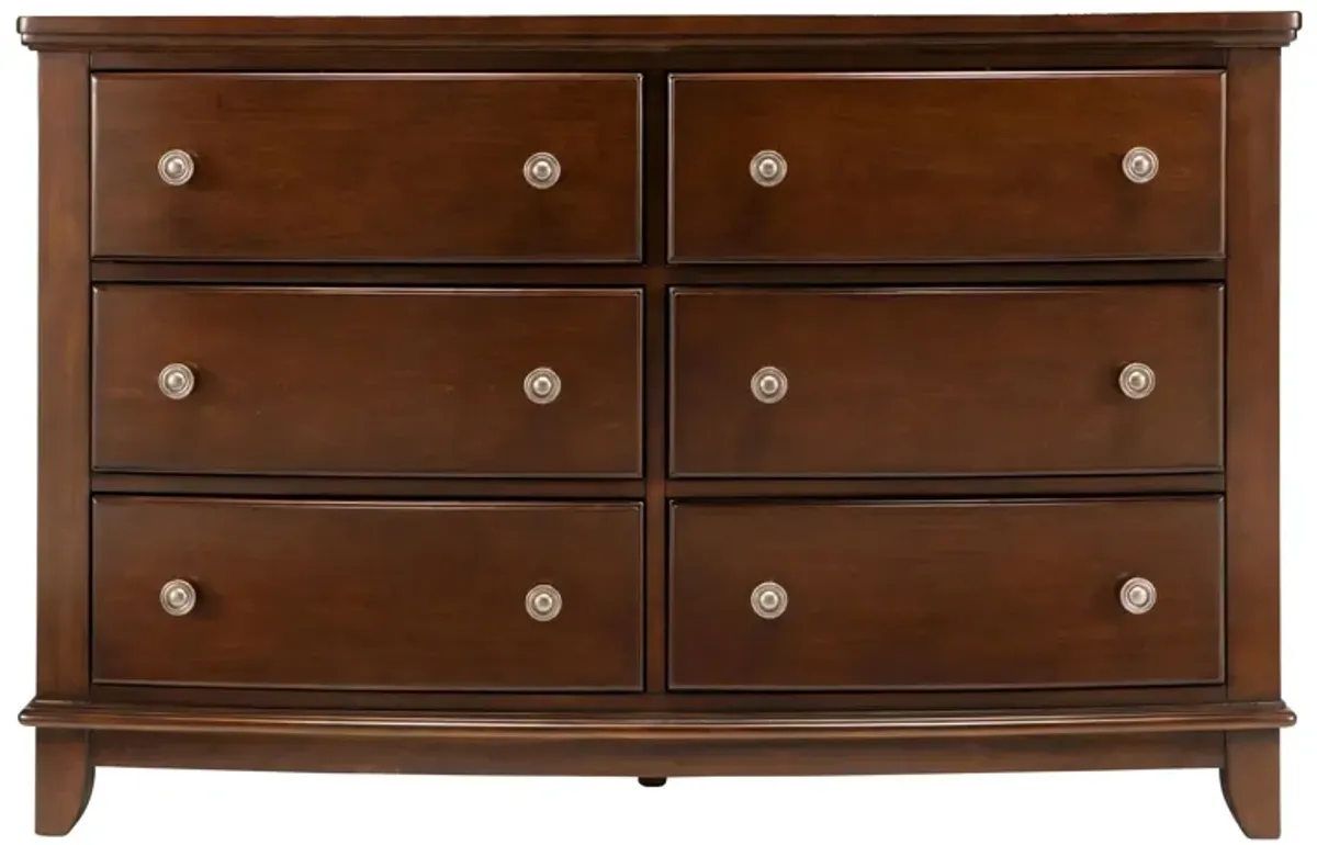 Kylie Youth Bedroom Dresser in Merlot by Bellanest