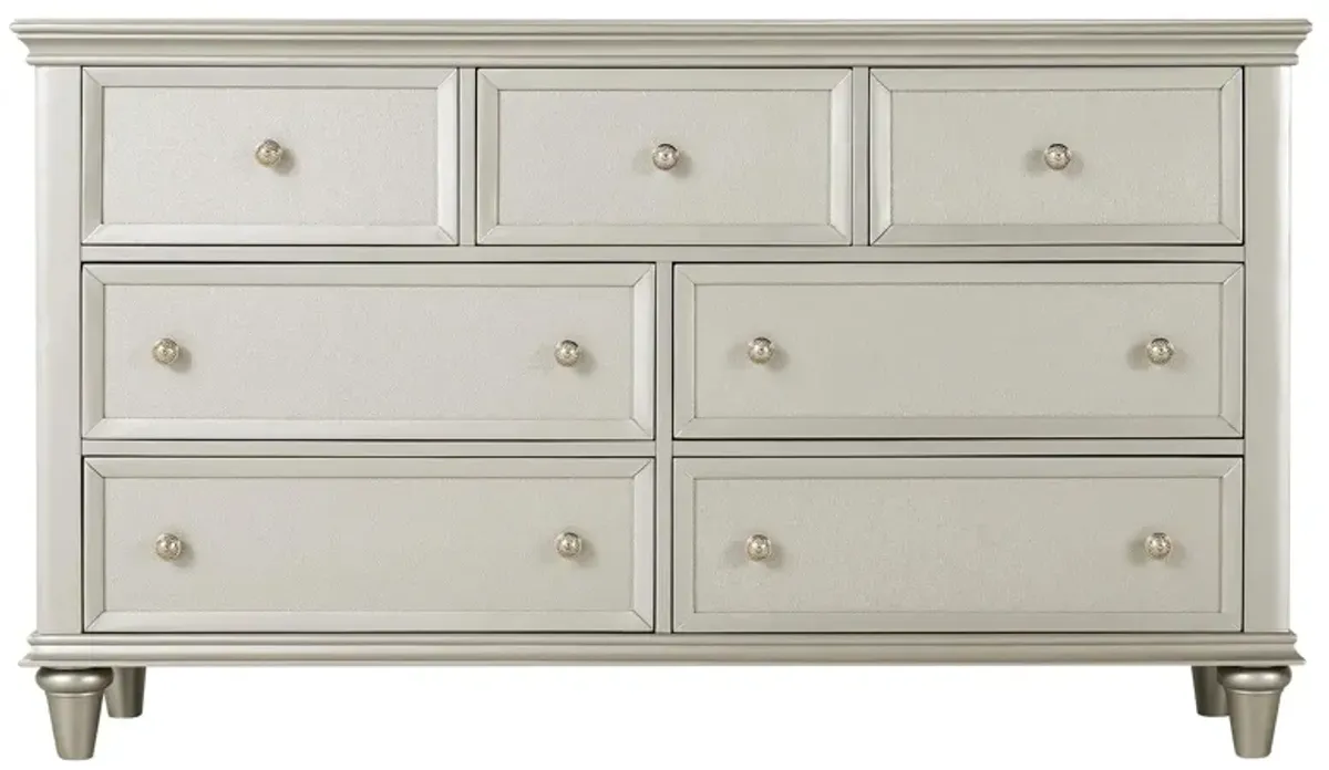 Tiffany Bedroom Dresser in Silver by Homelegance