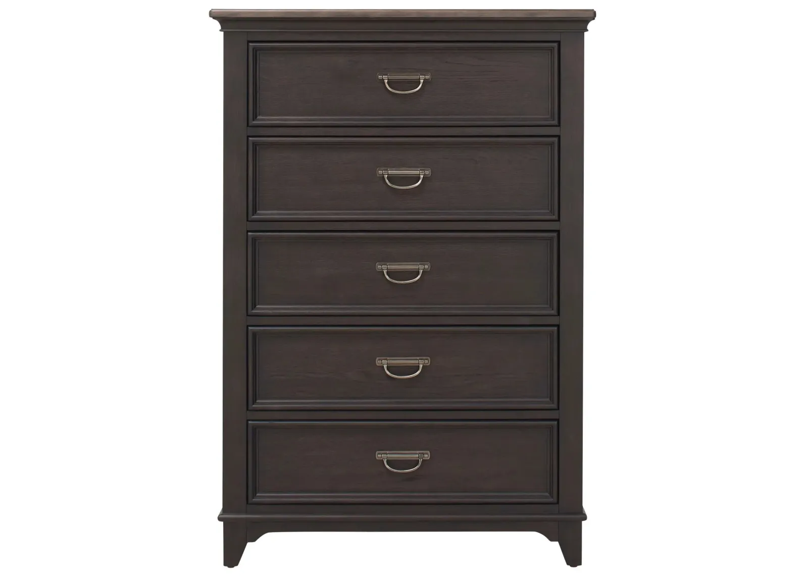 Dakota Chest in Wirebrushed Black w/ Ember Gray Tops by Liberty Furniture