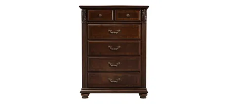 Ashbury Bedroom Chest in Cherry by Bellanest
