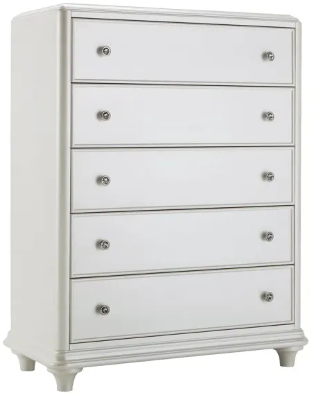 Joscelyne Bedroom Chest in Irridescent White by Liberty Furniture