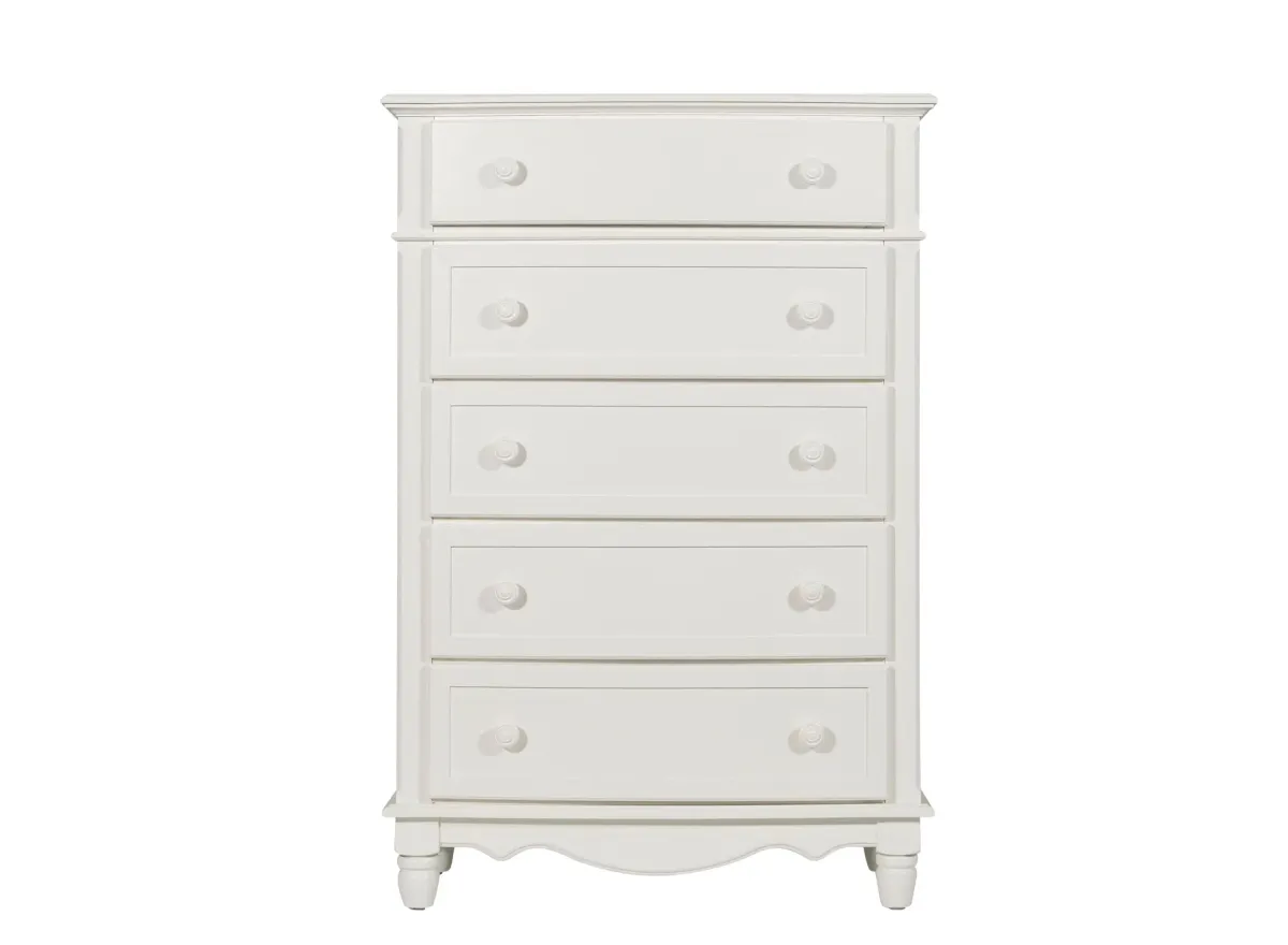 Willow Point Small Bedroom Chest in White by Homelegance