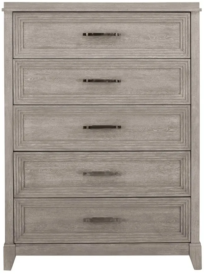 Montara Bedroom Chest in Washed Taupe Silver Champagne by Liberty Furniture