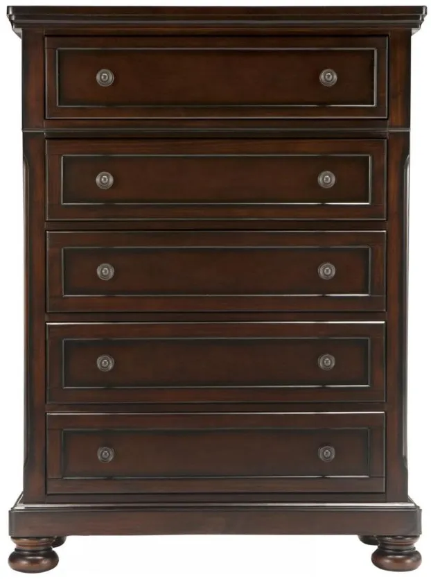 Donegan Bedroom Chest in Brown Cherry by Homelegance