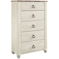 Collingwood Bedroom Chest in White Wash by Ashley Furniture