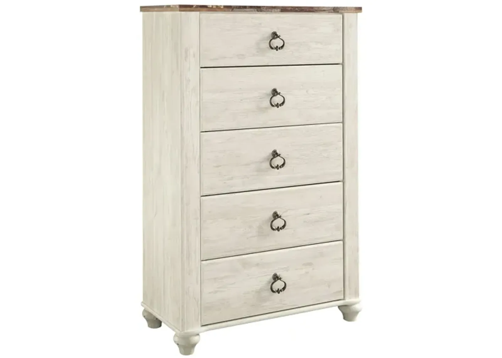 Collingwood Bedroom Chest in White Wash by Ashley Furniture