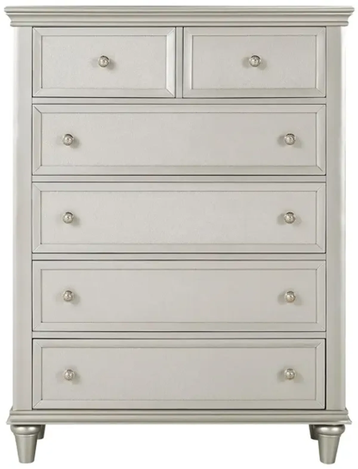 Tiffany Bedroom Chest in Silver by Homelegance