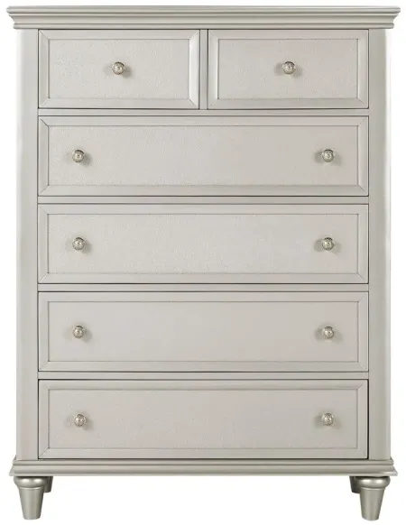 Tiffany Bedroom Chest in Silver by Homelegance