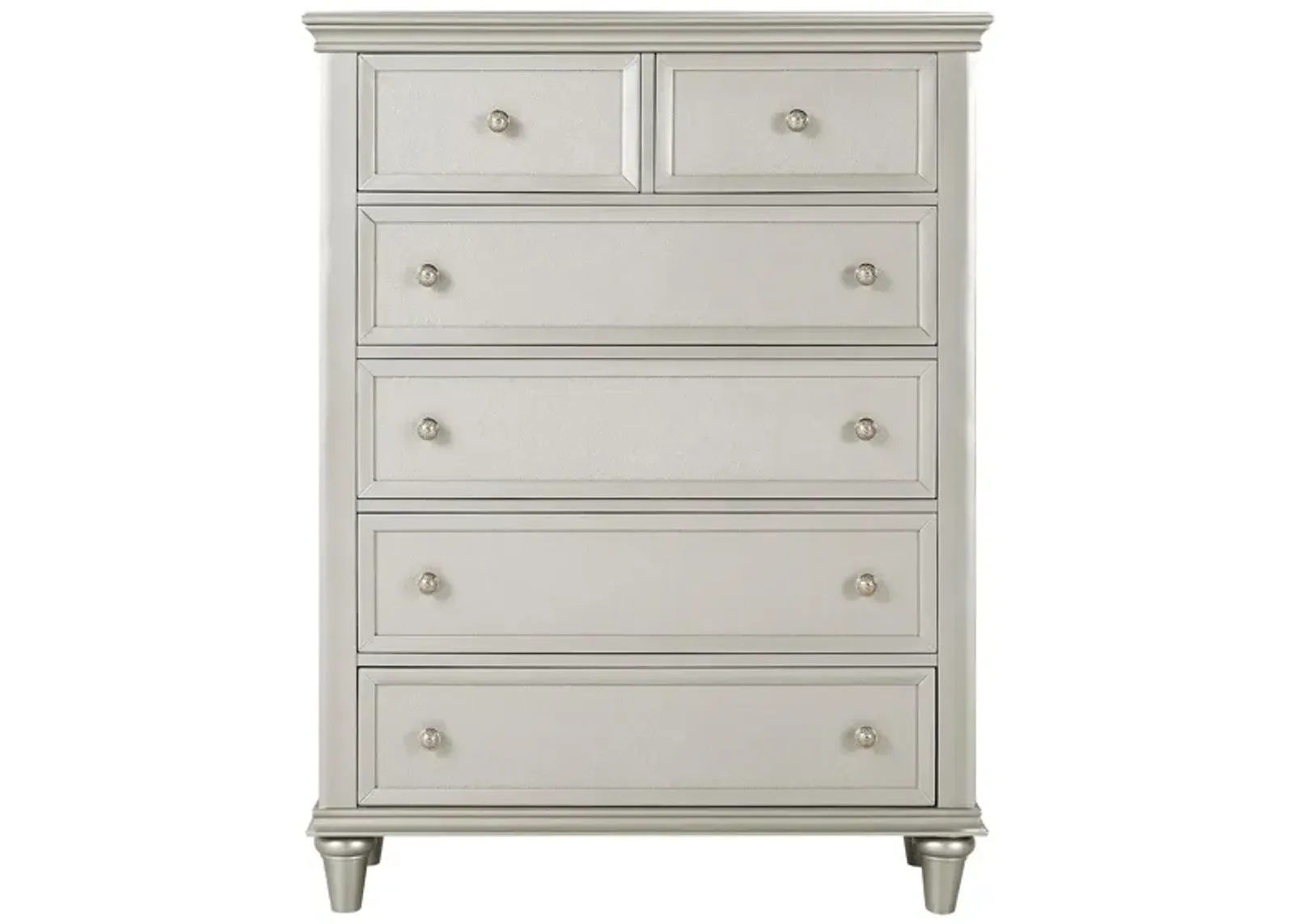 Tiffany Bedroom Chest in Silver by Homelegance