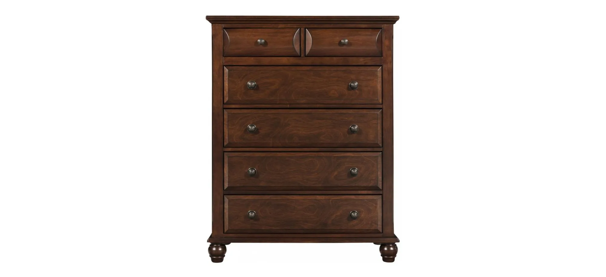 Clarion Bedroom Chest in Brown Cherry by Bellanest