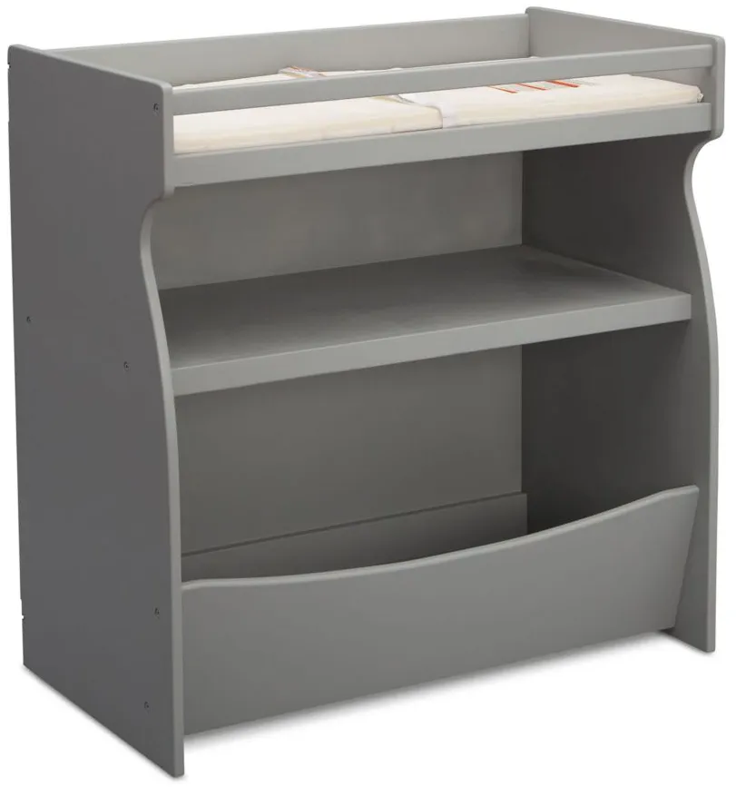 Gateway 2-in-1 Changing Table & Storage Unit by Delta Children in Gray by Delta Children