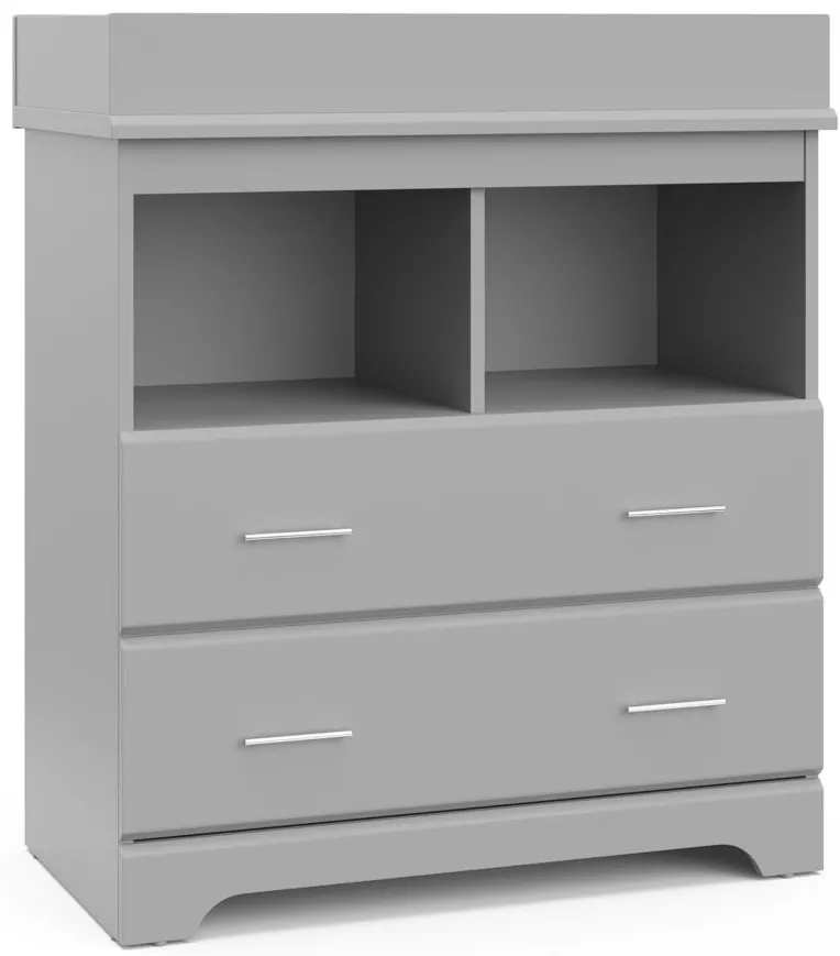 Brooks 2-Drawer Changing Chest in Pebble Gray by Bellanest