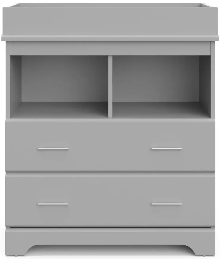 Brooks 2-Drawer Changing Chest in Pebble Gray by Bellanest