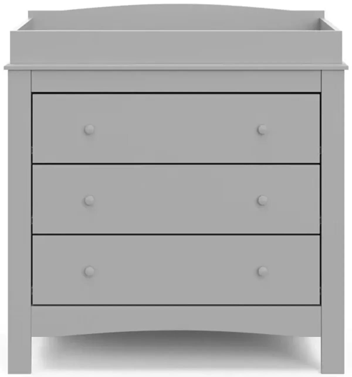 Nolan 3-Drawer Chest w/Topper in Pebble Gray by Bellanest