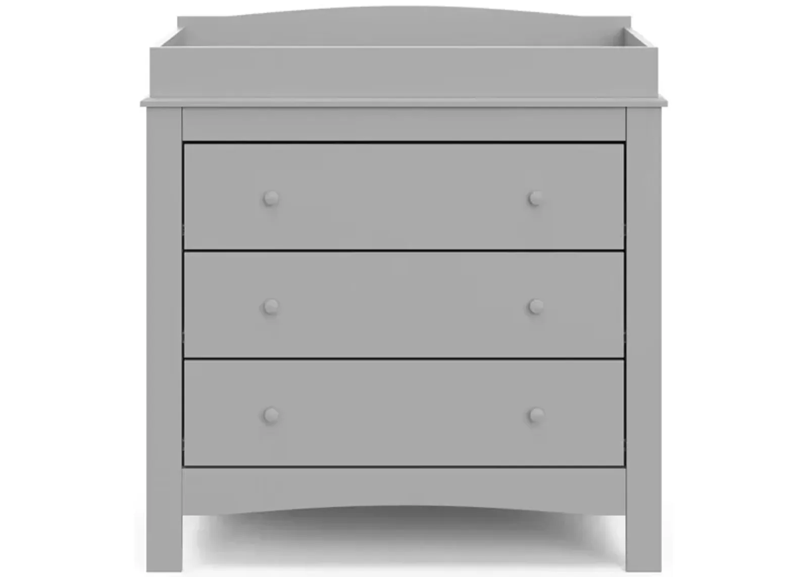 Nolan 3-Drawer Chest w/Topper in Pebble Gray by Bellanest