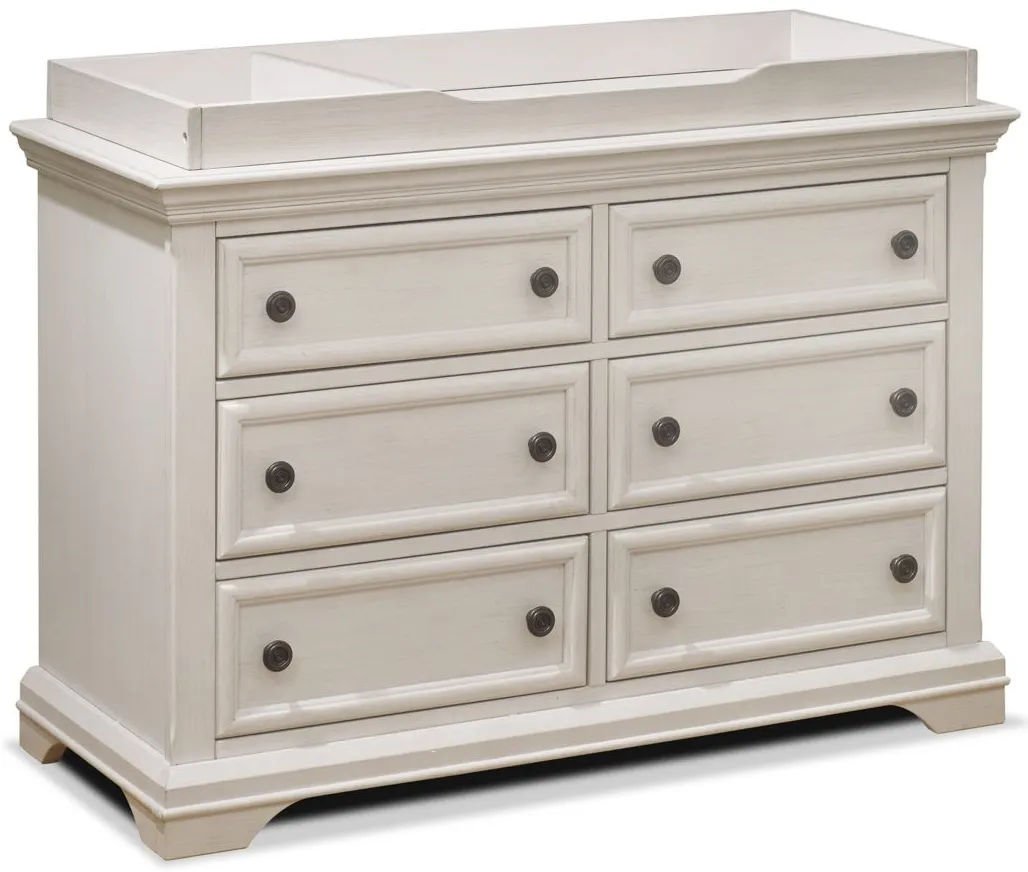 Westley Topper for Double Dresser in Brushed Ivory by Sorelle Furniture