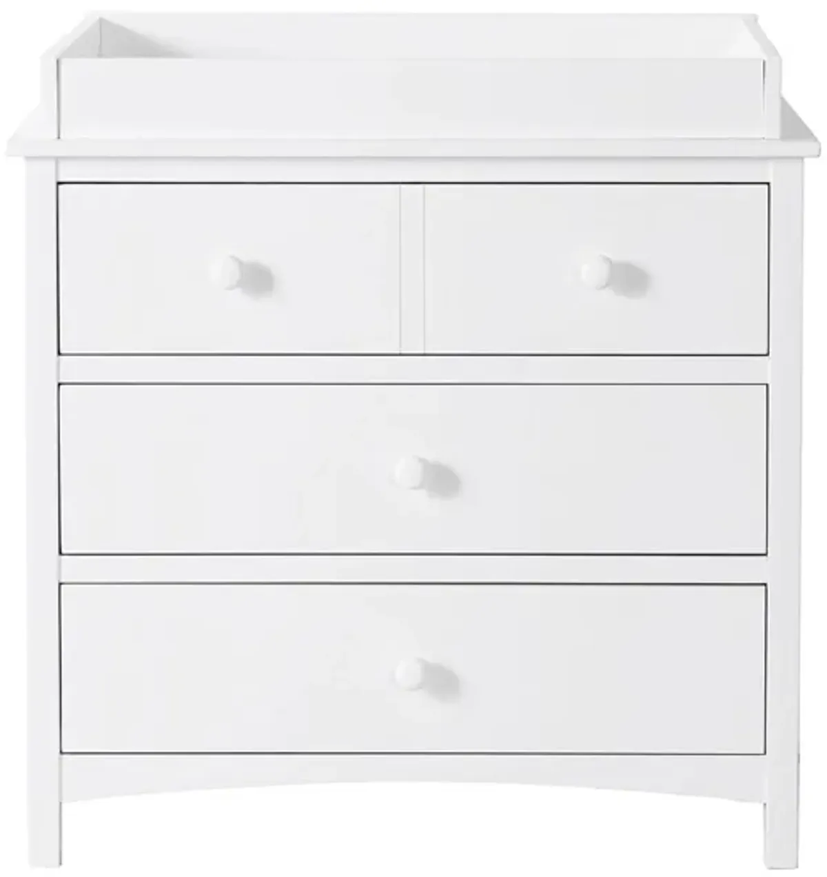 Oxford Baby Universal 3-Drawer Dresser & Changing Topper in Snow White by M DESIGN VILLAGE