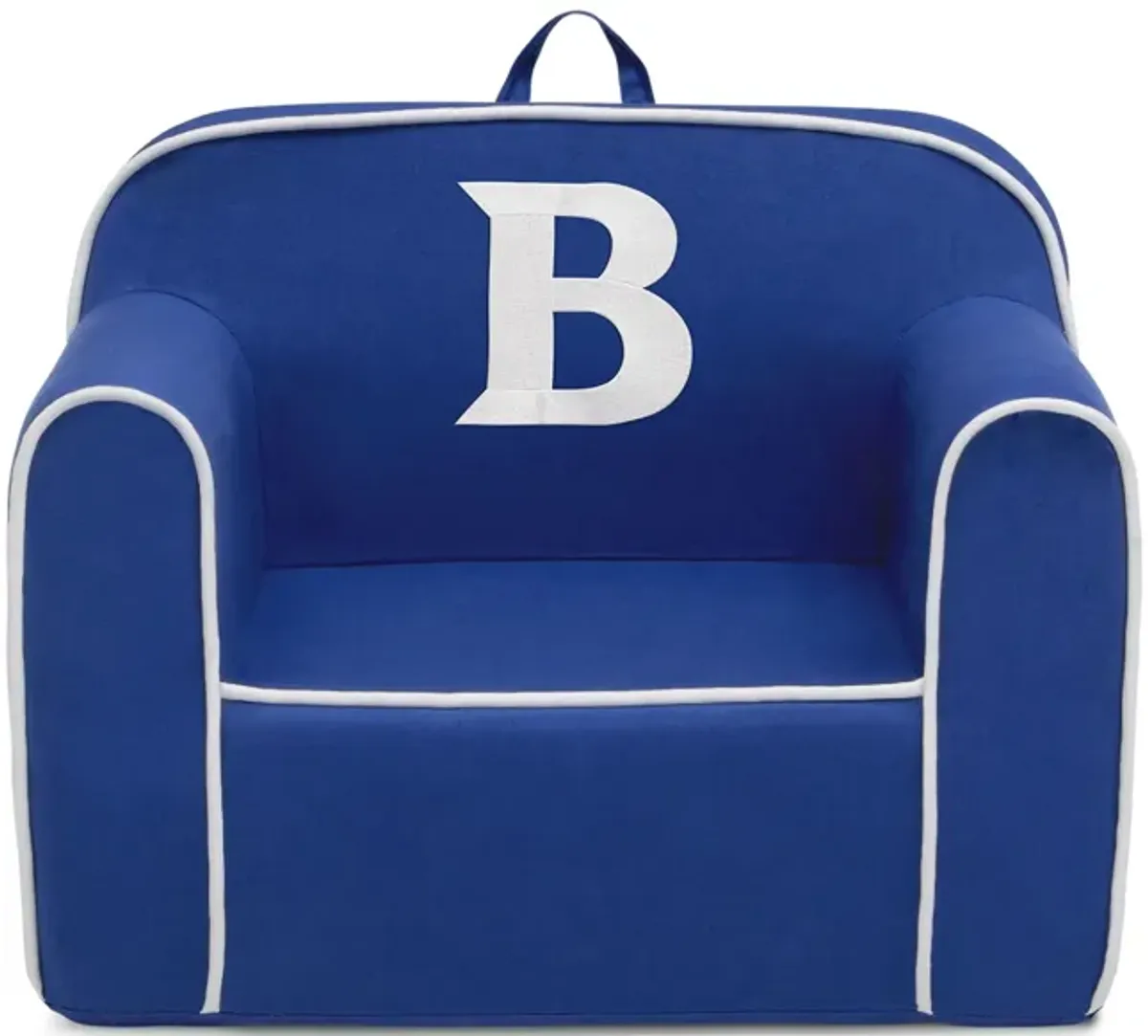 Cozee Monogrammed Chair Letter "B" in Navy/White by Delta Children