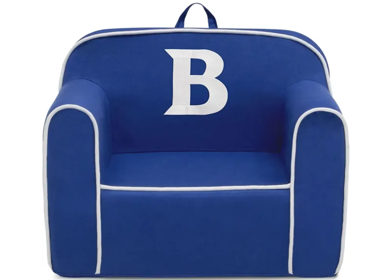 Cozee Monogrammed Chair Letter "B" in Navy/White by Delta Children