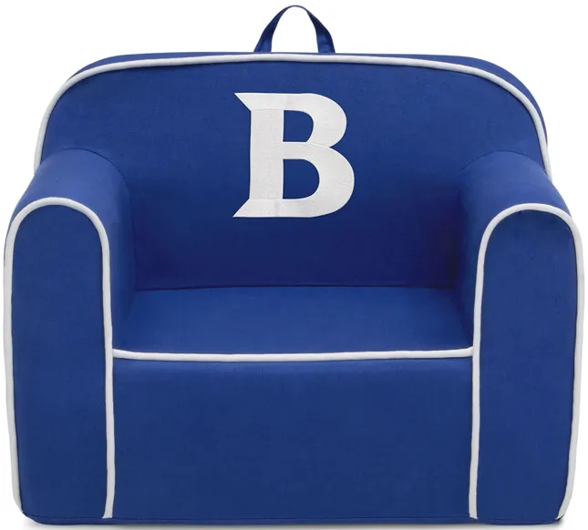 Cozee Monogrammed Chair Letter "B" in Navy/White by Delta Children