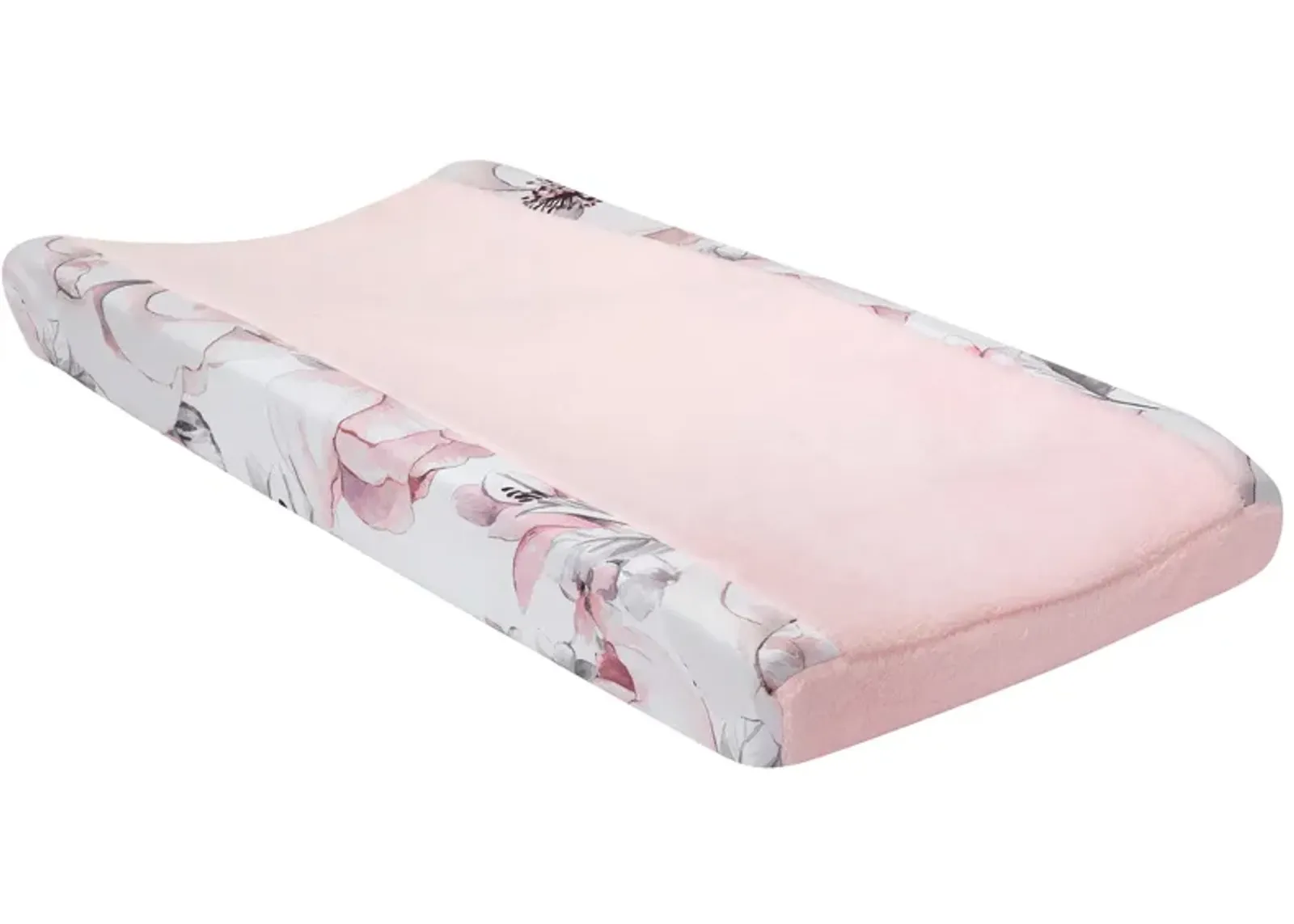 Signature Botanical Changing Pad Cover in Pink