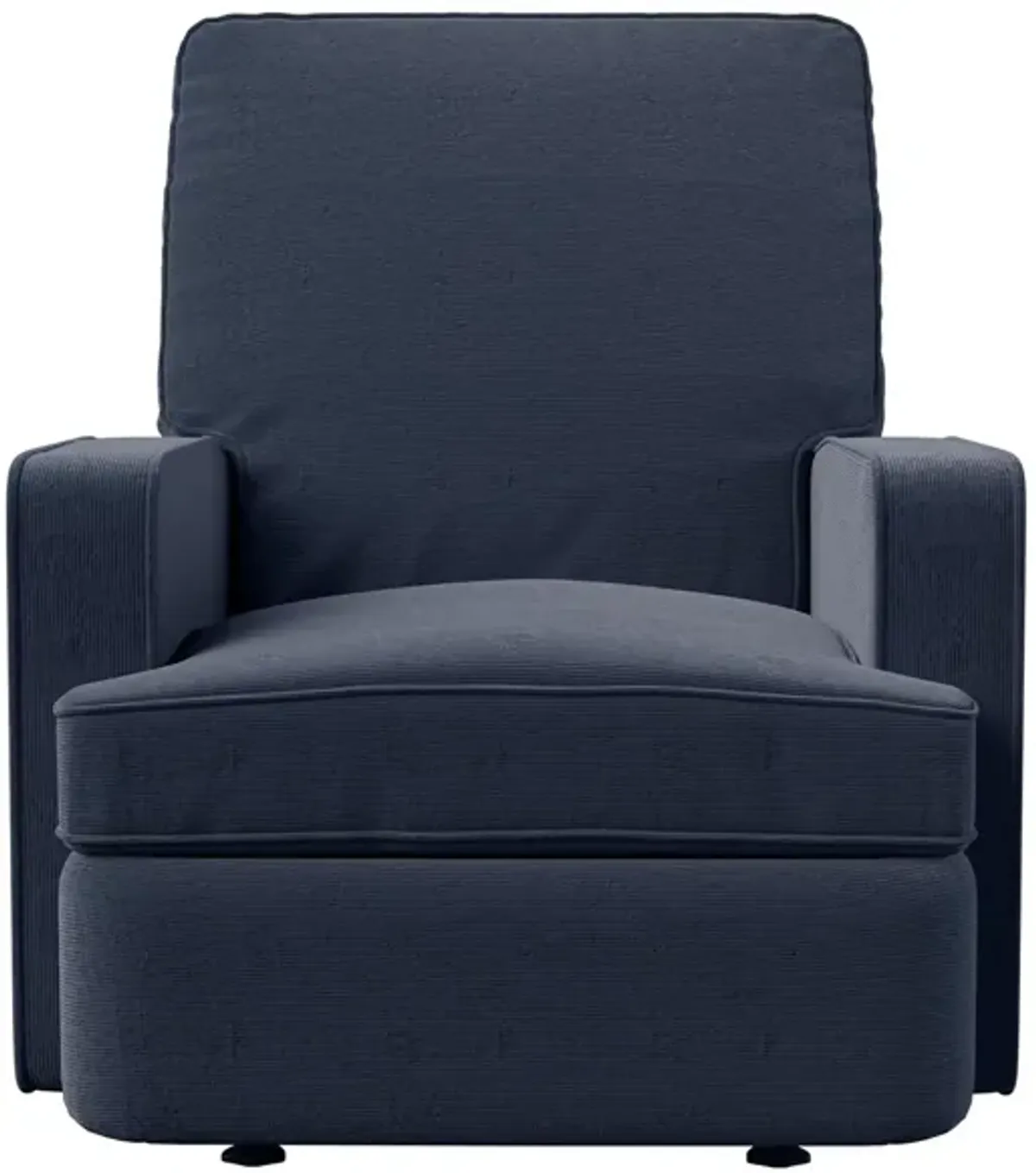 Salma Glider Rocker Recliner Chair in Navy by DOREL HOME FURNISHINGS