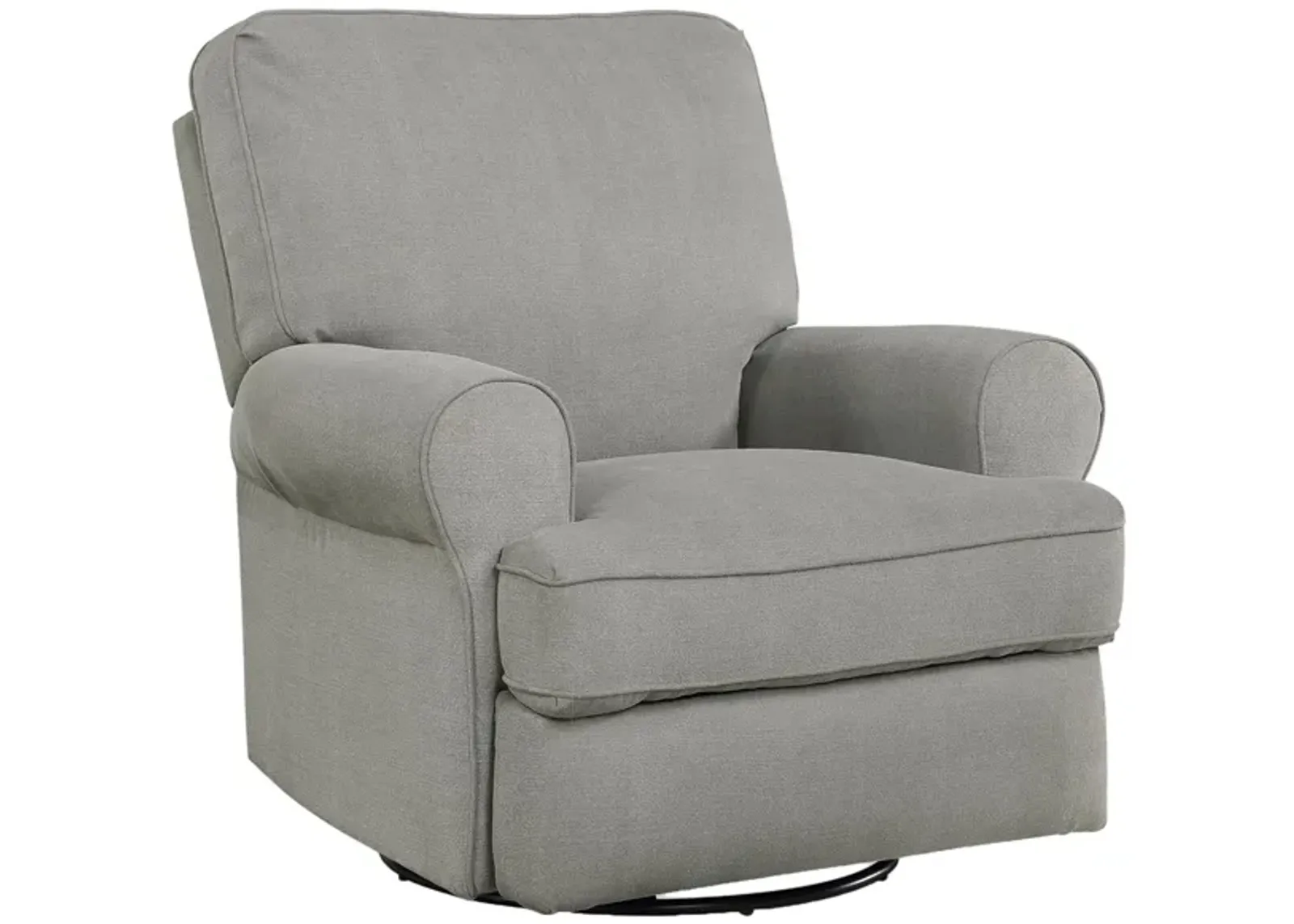 Baby Relax Mabel Swivel Gliding Recliner in Gray by DOREL HOME FURNISHINGS