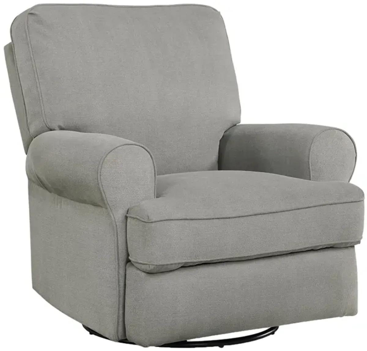 Baby Relax Mabel Swivel Gliding Recliner in Gray by DOREL HOME FURNISHINGS