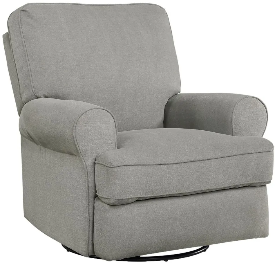 Baby Relax Mabel Swivel Gliding Recliner in Gray by DOREL HOME FURNISHINGS
