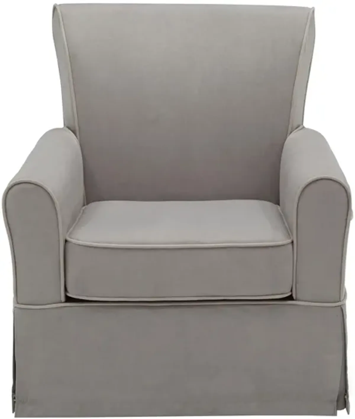 Benbridge Nursery Glider Swivel Rocker Chair by Delta Children in Dove Gray with Soft Gray Welt by Delta Enterprises