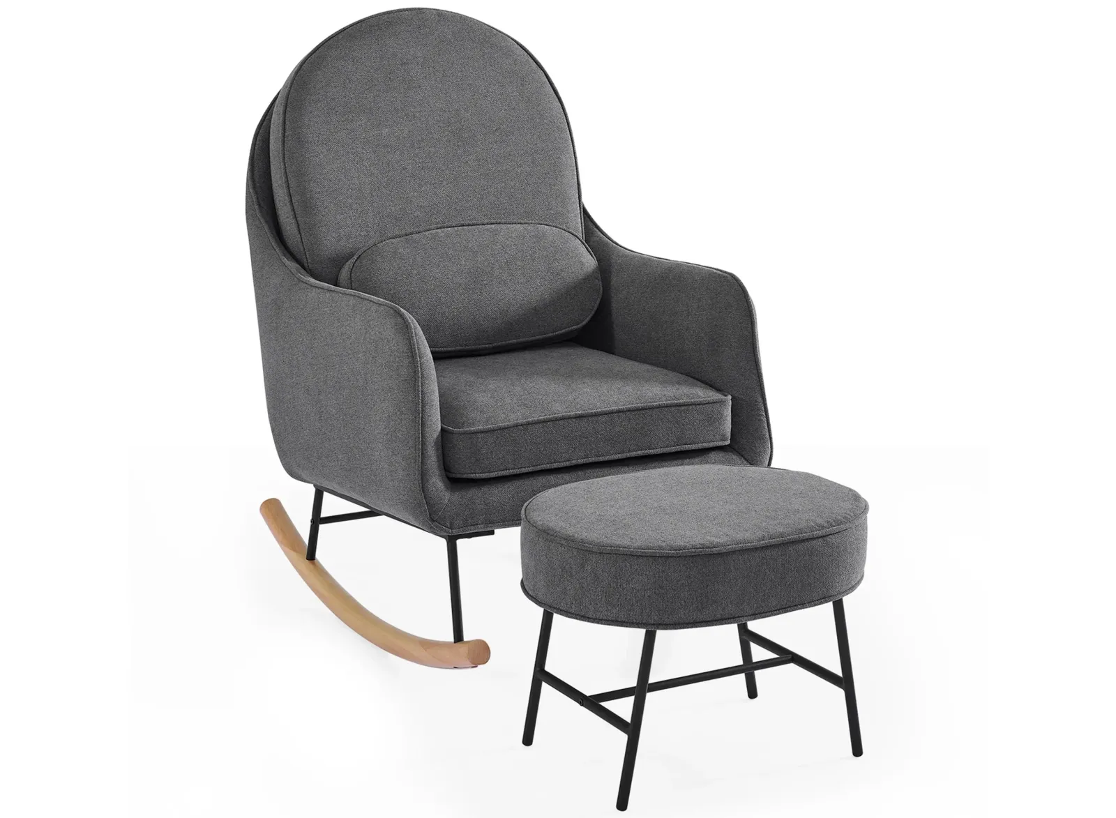 Ella Rocker and Ottoman with LiveSmart Evolve Fabric by Delta Children