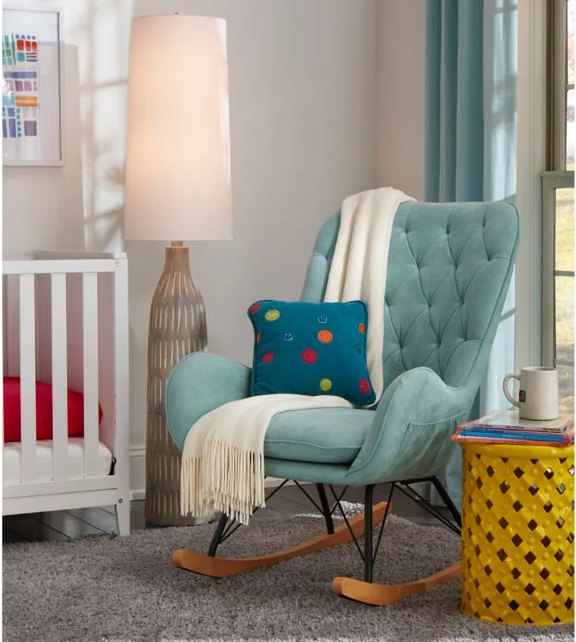 Baby Relax Reid Rocker in Teal by DOREL HOME FURNISHINGS