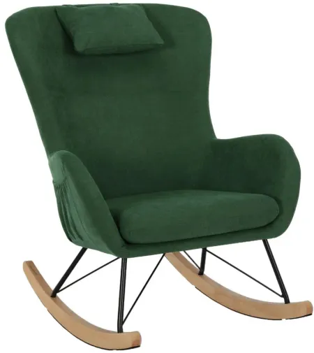 Baby Relax Margot Rocker Chair in Green by DOREL HOME FURNISHINGS