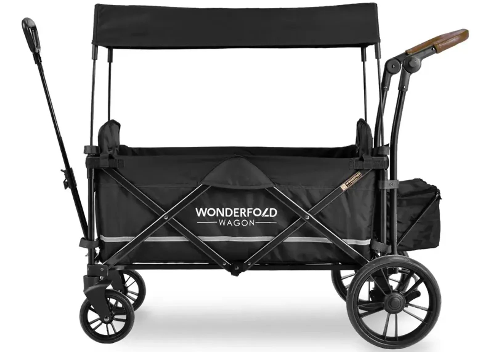 Push and Pull Double Stroller Wagon in Stealth Black by Wonderfold