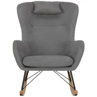 Baby Relax Margot Rocker Chair in Gray by DOREL HOME FURNISHINGS